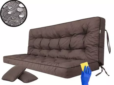 [T] Подушка для сиденья в саду для хобби, подушка для скамейки, подушка для скамейки, подушка для садовой скамейки, подушка для качелей, напольная подушка, подушка для качелей на крыльце, на открытом воздухе/в помещении - Пола - 100 см - разноцв...