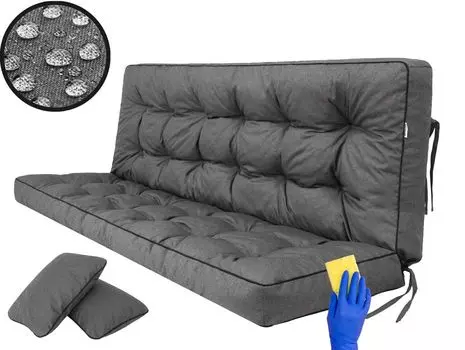 [T] Подушка для сиденья в саду для хобби, подушка для скамейки, подушка для скамейки, подушка для садовой скамейки, подушка для качелей, напольная подушка, подушка для качелей на крыльце, на открытом воздухе/в помещении - Пола - 100 см - коричне...