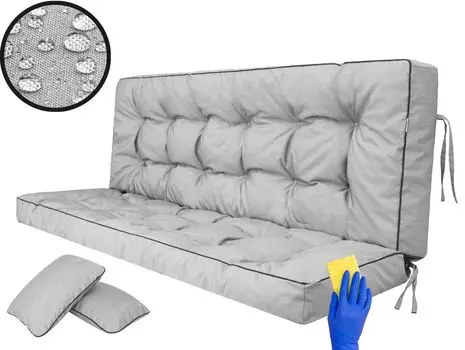 [T] Подушка для сиденья в саду для хобби, подушка для скамейки, подушка для скамейки, подушка для садовой скамейки, подушка для качелей, напольная подушка, подушка для качелей на крыльце, на открытом воздухе/в помещении - Пола - 150 см - темно-с...