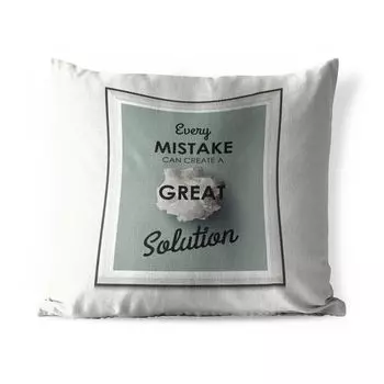 [T] Подушка для улицы MuchoWow — Каждая ошибка может привести к отличному решению» — Цитаты — Пословицы — 45x45 см — Устойчивость к атмосферным воздействиям — Подушки для отдыха — Чехлы для подушек — Декоративные чехлы для подушек — Декоративные...