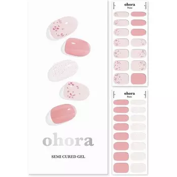 [T] Полуотвержденные гелевые полоски для ногтей ohora N Rose Diamond — работают с любыми лампами для ногтей салонного качества, долговечны, легко наносятся и удаляются — в комплект входят 2 подготовительные подушечки, пилочка для ногтей и деревя...