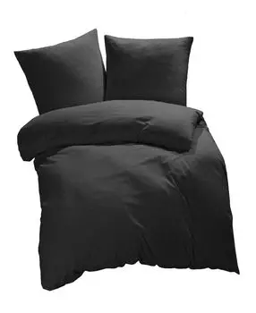 [T] Постельное белье ETREA из микрофибры 135х200см + 80х80см - всесезонное постельное белье пододеяльник однотонные - комплект постельного белья с подушкой 135х200см пододеяльник + наволочка 80х80см микрофибра зеленого цвета - антрацит Etrea H...