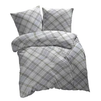 [T] Постельное белье ETREA Renforc 135х200см + 80х80см - 100% хлопок - квадратный пододеяльник натурально мягкий - комплект постельного белья с подушкой 135х200см пододеяльник + 80х80см наволочка зеленый, 2 предмета - сделано в зеленом цвете E...