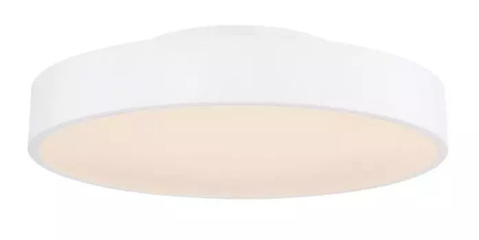 [T] Потолочный светильник Globo Lighting, белый металл, белый пластик, регулировка яркости, несколько уровней с помощью настенного выключателя, фиксация цветов, функция памяти, ночник, пульт дистанционного управления, батарейки в комплекте 2x AAA, : 400
