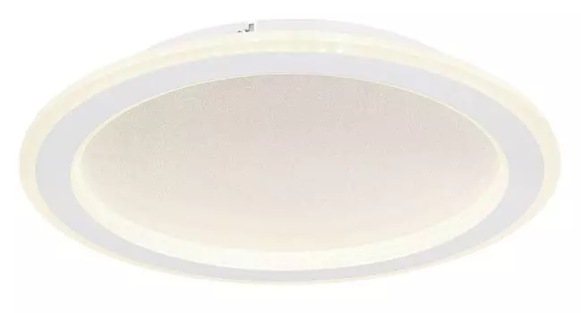 [T] Потолочный светильник Globo Lighting, белый металл, зеркальный пластик, акрил опал, регулировка яркости, несколько уровней с помощью настенного выключателя, фиксация цвета, функция памяти, ночник, пульт дистанционного управления, батарейка 2...