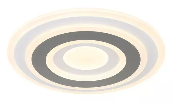 [T] Потолочный светильник Globo Lighting, металл, белый, акрил антрацит, акрил опал, регулировка яркости, несколько уровней с помощью настенного выключателя, фиксация цветов, функция памяти, ночник, пульт дистанционного управления, батарейки в к...