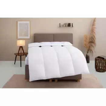 [T] Пуховое одеяло для дома "Марсельское одеяло 135х200 см, 155х220 см и другие размеры", очень теплое, наполнитель 100% пух, чехол 100% хлопок, (1 шт.), пуховые одеяла, летние, зимние, подходят для аллергиков (страдающих аллергией на домашнюю п...