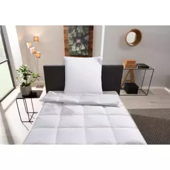 [T] Пуховое одеяло + подушка Otto Keller «Звезда, одеяло с подушкой, разные размеры, например, пуховое одеяло 135х200 см», (экономный комплект, 2 шт., одеяло и подушка), комплект постельного белья, 2 шт., подходит для аллергиков (для тех, у кого...