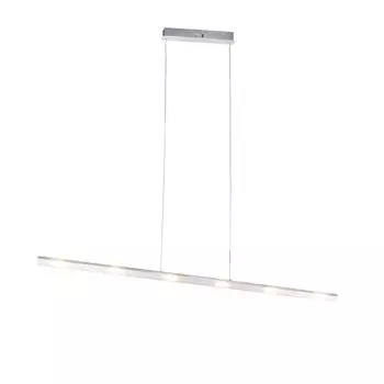 [T] QAZQA - Подвесной светильник Design Design I Подвесной светильник I Подвесной светильник сталь I Серебристый I Матовый никель с сенсорным диммером, включая светодиод - Платиновый сенсорный диммер I с регулируемой яркостью I Гостиная - стальн...