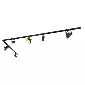 [T] QAZQA - Современная 1-фазная рельсовая система I точечный светильник I потолочный точечный светильник I потолочный точечный светильник I точечный светильник с 6 точечными светильниками I точечный светильник I потолочный точечный светильник I потолочн