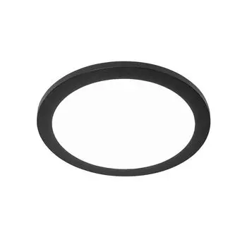 [T] QAZQA - Современный потолочный светильник I потолочный светильник I лампа I свет черный 30 см, включая светодиод с 3-ступенчатой регулировкой яркости IP44 - Диммер Steve I с регулируемой яркостью I гостиная I спальня - пластик круглый - I...