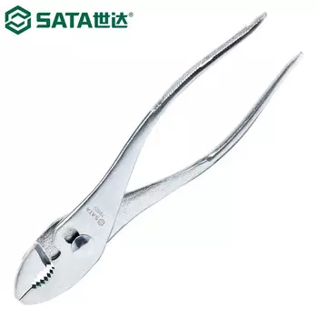[T] SATA 70522 плоскогубцы для карпа плоскогубцы для водопроводных труб в японском стиле с легкой ручкой и регулируемыми губками плоскогубцы для рыбьего рта плоскогубцы для рыбьего хвоста плоскогубцы для водяных насосов зажимные клещи никель-хро...