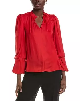 T Tahari Блуза Airflow, красный
