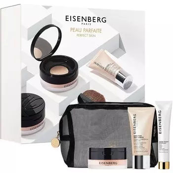 [T] Тональная основа EISENBERG Ultra-Perfektionierende lose Puder mit Weichzeichner-Effekt, Poudre Libre Effet Floutant & Ultra-Perfecteur 02 Translucide Miel (Honig) 7 g + Perfecteur Teint Express 30 ml + Masque Tenseur Remodelant 15 ml + Schwa...