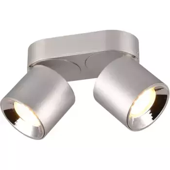 [T] TRIO Leuchten Потолочный светильник «GUAYANA, потолочный точечный светильник, 2 лампы, кроме 2x GU10, макс. 10 Вт, регулируемый точечный светильник, 2 лампы, лампа GU10 | Лампы можно заменять, использовать в качестве прожектора для поверхнос...