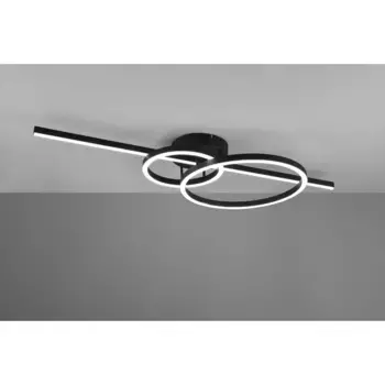 [T] TRIO Leuchten Светодиодный потолочный светильник "MONTILLA, потолочный светильник с дистанционным управлением, регулируемый цвет света, диммируемый", 1 лампочка, источник света Светодиодная панель | Прочно встроенный светодиод, функция памят...