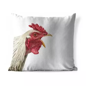 [T] Уличная подушка MuchoWow - Петух - Животные - Сельскохозяйственные животные - Мальчики - Дети - Девочки - 40x40 см - Устойчивость к атмосферным воздействиям - Подушка для отдыха - Чехол на подушку - Хлопчатобумажная ткань - Декоративные наво...