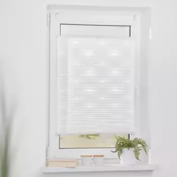 [T] Жалюзи плиссе «Pliss Klemmfix, без сверления, натяжение, прогар», LICHTBLICK ORIGINAL, полупрозрачные, в современном мятом виде. Легко установить жалюзи-плиссе на окно с помощью четырех зажимных опор – без раскачивания. Во многих цветах, а...