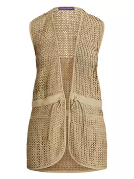 Табета жилет Ralph Lauren Collection, коричневый