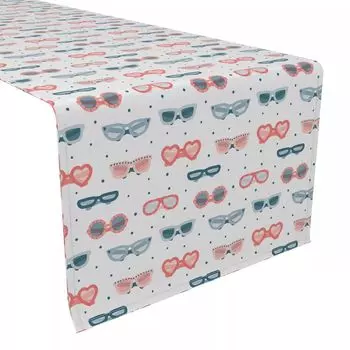 Table Runner, 100% полиэстер, летние солнцезащитные очки 12x72 дюйма