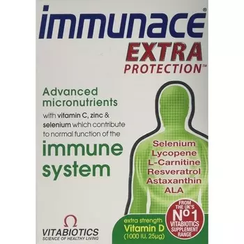 Таблетки Immunace Extra Protection Vitabiotics