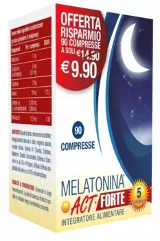 Таблетки Melatonia Act 90 балансируют цикл сна и бодрствования F&F