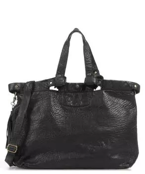 Taborstrasse 6 шопер из зернистой яловой кожи Taschendieb Wien, черный