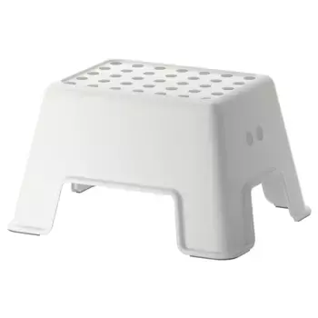 Табурет, белый, 44x35x25 см, BOLMEN IKEA