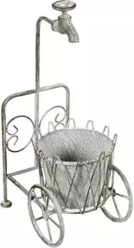 Табурет-цветок Ambiente House, (1 шт.) Ambiente Haus 18х48х25 см, серый