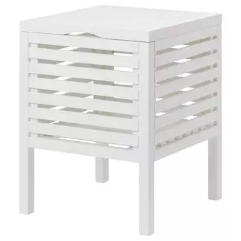 Табурет с ящиком, белый, 50 см, MUSKAN IKEA