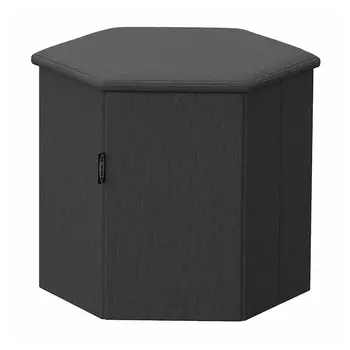 Табурет-тумбочка Ikea Kjuge Rahi With Storage Space Knisa, темно-серый