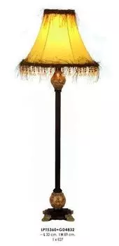 Табурет в стиле барокко Casa Padrino с ностальгическим абажуром - настольная лампа в стиле барокко