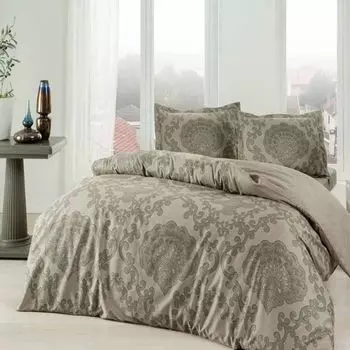 Tac 3254 Фиолетовый V02 Комплект постельного белья цвета хаки из атласа 60266614