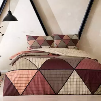 Tac Delta Ranforce Double Young Fashion Комплект постельного белья коричневый