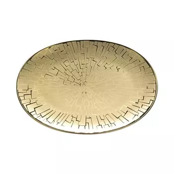 TAC Gropius - Тарелка Skin Gold 18x12 см Rosenthal studio-line, золото