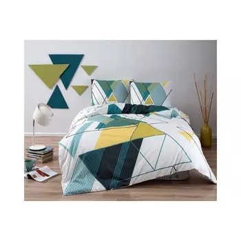 Tac Ranforce Young Fashion Комплект постельного белья с эластичными простынями Capel Petrol