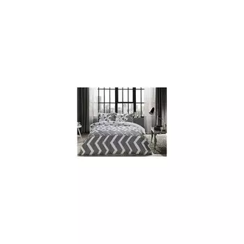 Tac Ranforce Young Fashion Комплект постельного белья с эластичными простынями Отто Серый