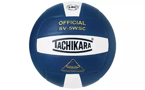 Tachikara SV-5WSC Закрытый волейбольный мяч, темно-синий/белый