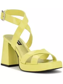 TACKLE3 Женские туфли с квадратным носком и повседневным блочным каблуком Nine West, цвет medium green