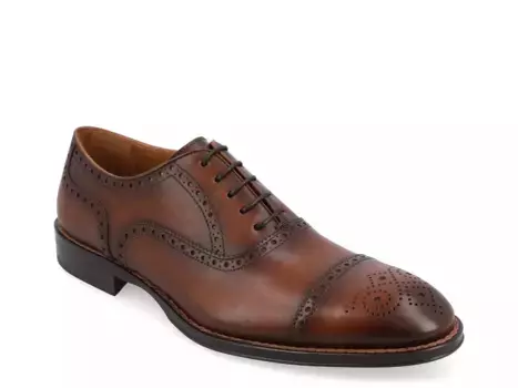 TAFT Noah Cap Toe Oxford, темно-коричневый