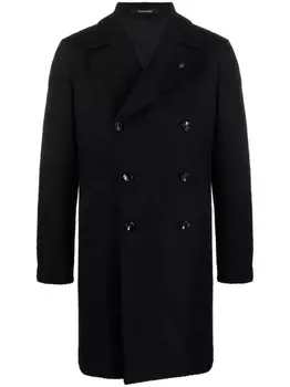 Tagliatore двубортное пальто Arden, черный