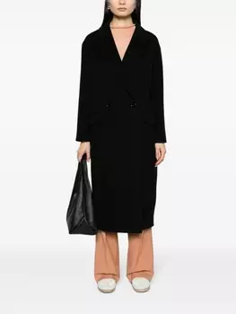 Tagliatore двубортное пальто из смесовой шерсти, черный
