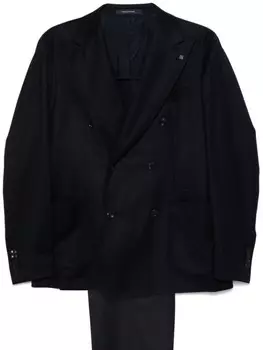 Tagliatore костюм с двубортным пиджаком, синий