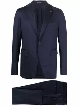 Tagliatore костюм с однобортным пиджаком, синий