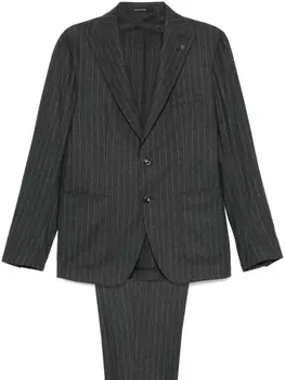 Tagliatore костюм в тонкую полоску, серый