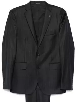 Tagliatore костюм в тонкую полоску, серый