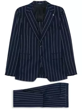 Tagliatore костюм в тонкую полоску, синий