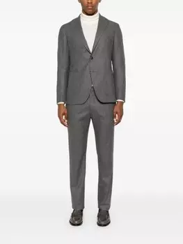 Tagliatore меланжевый однобортный костюм, серый