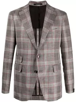 Tagliatore пиджак в клетку, коричневый