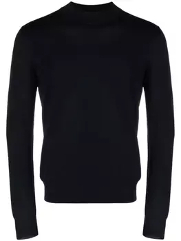 Tagliatore шерстяной джемпер тонкой вязки, синий